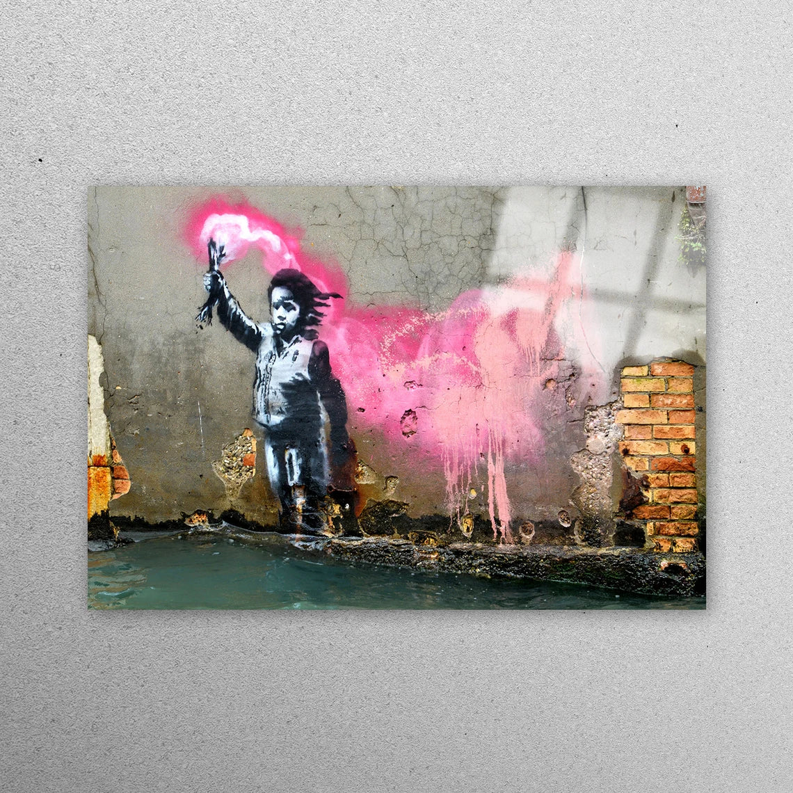 Banksy Migrant Child Acrylic Glass Print Tempered Glass Wall Art 100% Made in Australia Ready to Hang