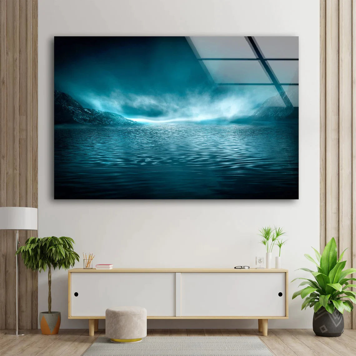 Sea Misty Mountain View UV Direct Aluminum Print Australian Made Quality