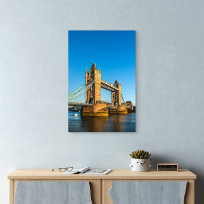 Tower Bridge London Landmark 60x90cm Metal Print Ready to Hang - Bella Home Decor