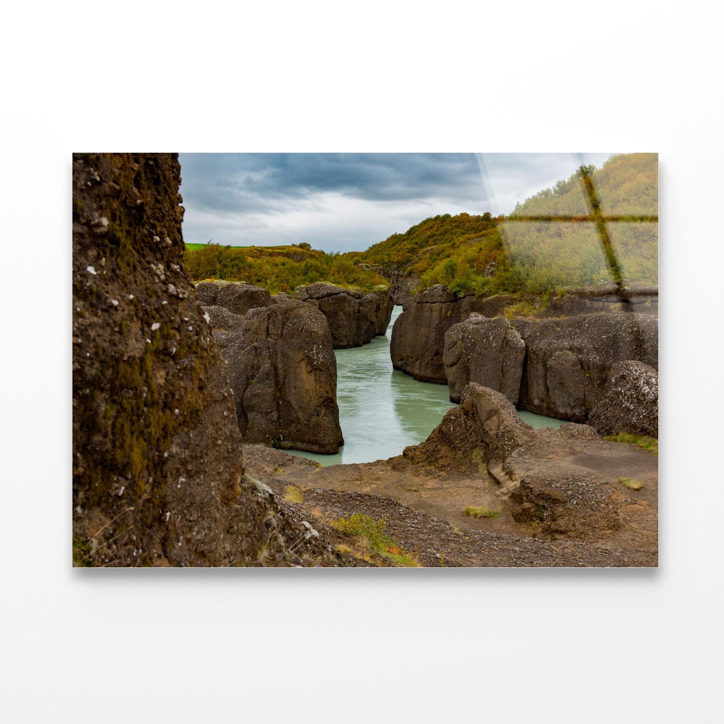 Iceland with Rocks Acrylic Glass Print Tempered Glass Wall Art 100% Made in Australia Ready to Hang