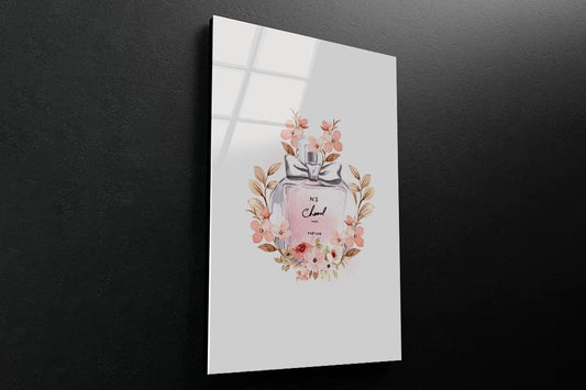 Luxury Pink Perfume 3D Design Acrylic Glass Print Tempered Glass Wall Art 100% Made in Australia Ready to Hang