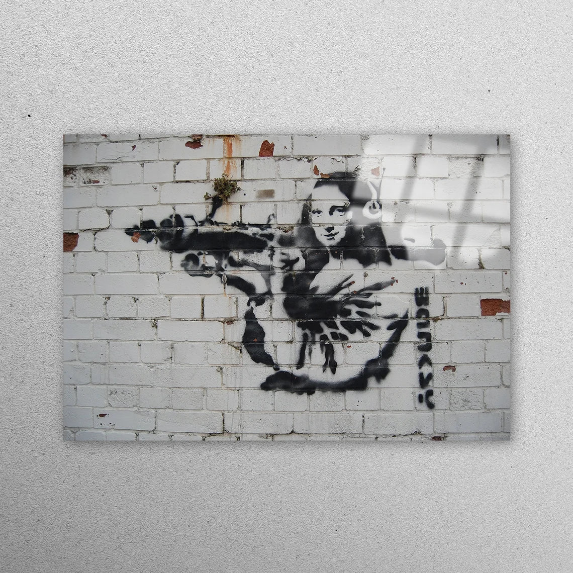 Banksy Bazooka Acrylic Glass Print Tempered Glass Wall Art 100% Made in Australia Ready to Hang