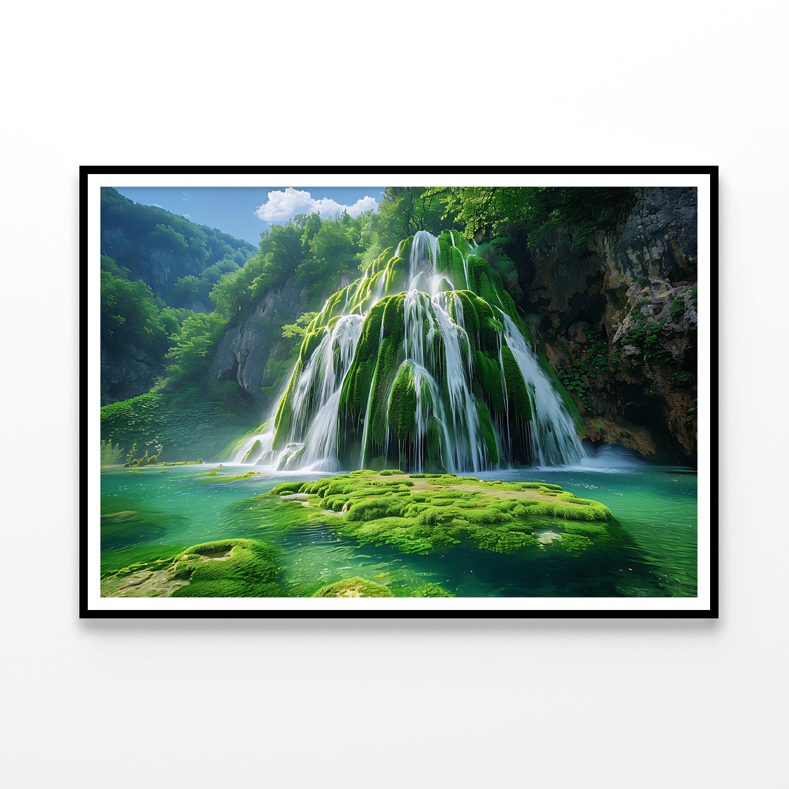 Waterfall in the Park Home Decor Premium Quality Poster Print Choose Your Sizes - Bella Home Decor