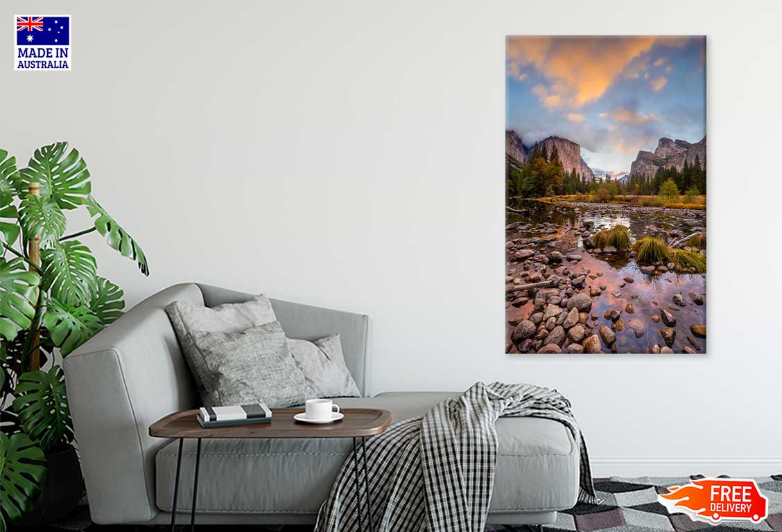 Landscape of Yosemite Park Autumn Print 100% Australian Made