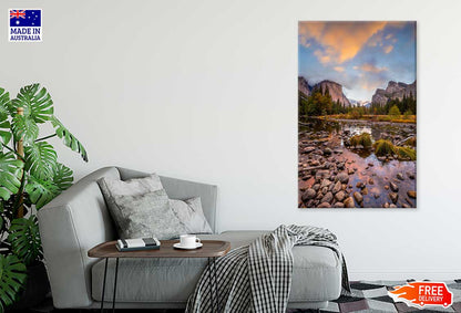 Landscape of Yosemite Park Autumn Print 100% Australian Made