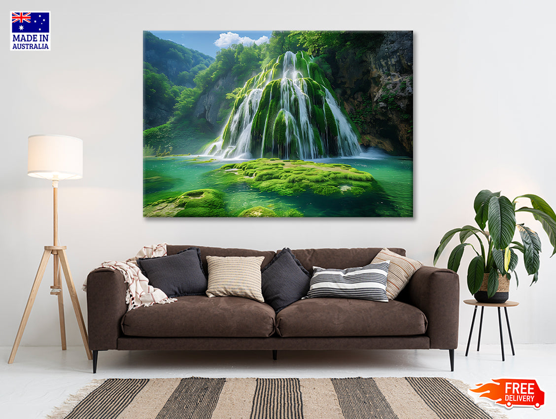 Waterfall in the Park Print 100% Australian Made - Bella Home Decor