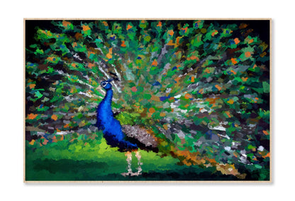 Beautiful Multicolored Peacock Wall Art Limited Edition High Quality Print