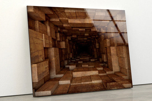 Wall Cave Abstract UV Direct Aluminum Print Australian Made Quality