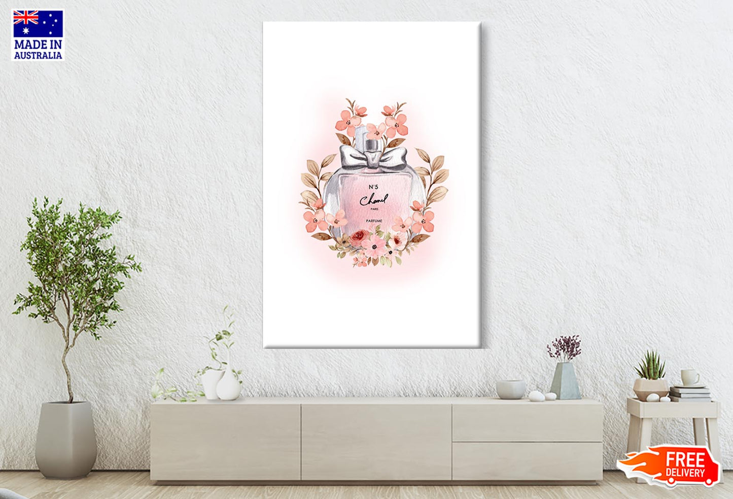 Luxury Pink Perfume Wall Art Limited Edition High Quality Print