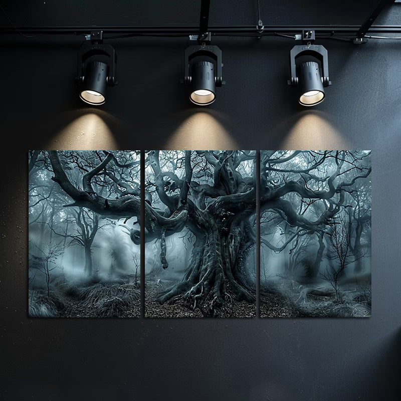 3pcs Mystical Forest Tree Series Wall Art Set Canvas Framed 60x90cm - High Quality Print 100% Australian Made Wall Canvas Ready to Hang