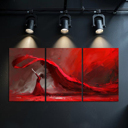 3pcs Dynamic Dance Oil Painting Wall Art Set Canvas Framed 40x60cm - High Quality Print 100% Australian Made Wall Canvas Ready to Hang - Bella Home Decor