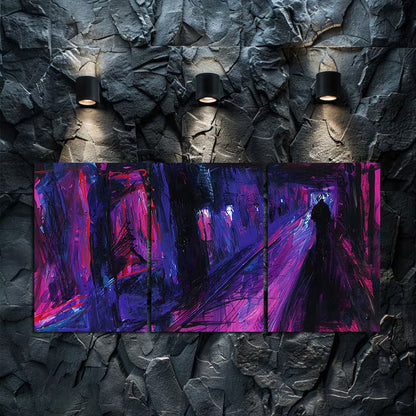 3pcs Hot Blooded Street Dance in The Warehouse Wall Art Set Canvas Framed 50x70cm - High Quality Print 100% Australian Made Wall Canvas Ready to Hang