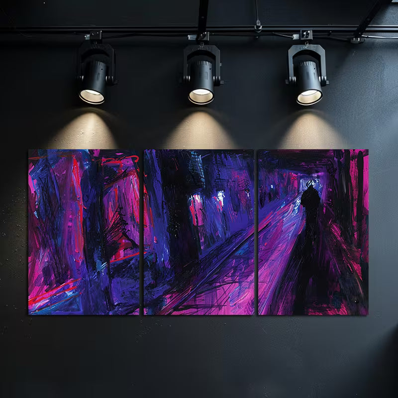 3pcs Hot Blooded Street Dance in The Warehouse Wall Art Set Canvas Framed 40x60cm - High Quality Print 100% Australian Made Wall Canvas Ready to Hang