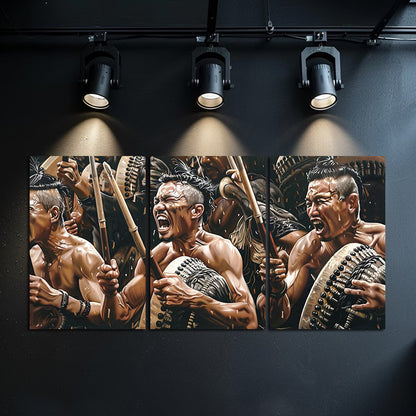 3pcs The Raft of the Tagata Pasifika Wall Art Set Canvas Framed 40x60cm - High Quality Print 100% Australian Made Wall Canvas Ready to Hang