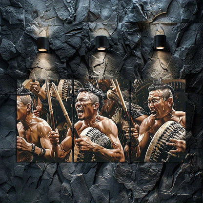 3pcs The Raft of the Tagata Pasifika Wall Art Set Canvas Framed 40x60cm - High Quality Print 100% Australian Made Wall Canvas Ready to Hang