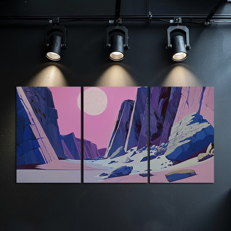 3pcs Desert & Gobi Scenery Oil Paintings Wall Art Set Canvas Framed 50x70cm - High Quality Print 100% Australian Made Wall Canvas Ready to Hang - Bella Home Decor