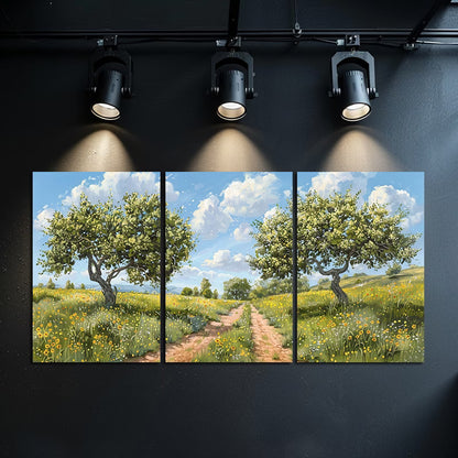3pcs Embrace of Nature Oil Painting Wall Art Set Canvas Framed 50x70cm - High Quality Print 100% Australian Made Wall Canvas Ready to Hang