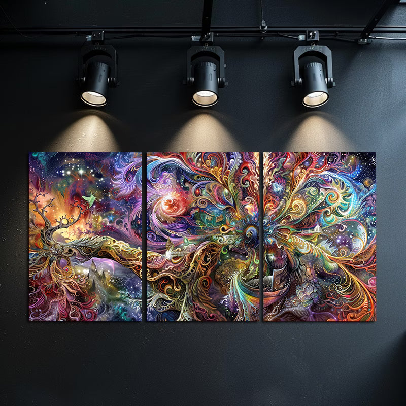 3pcs Oil Painting Lying on the Lawn Wall Art Set Canvas Framed 50x70cm - High Quality Print 100% Australian Made Wall Canvas Ready to Hang