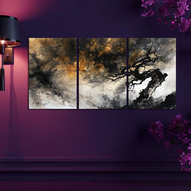 3pcs Unique Beauty of Traditional Chinese Art Wall Art Set Canvas Framed 50x70cm - High Quality Print 100% Australian Made Wall Canvas Ready to Hang