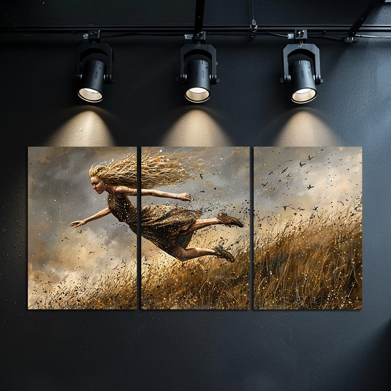 3pcs Abstract Dance Oil Painting Wall Art Set Canvas Framed 40x60cm - High Quality Print 100% Australian Made Wall Canvas Ready to Hang - Bella Home Decor