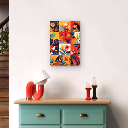 Collection of Colorful Floral and Natural Scenes 40x60cm Metal Print Ready to Hang