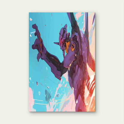 Evangelion Unit-01 60x90cm Metal Print Ready to Hang