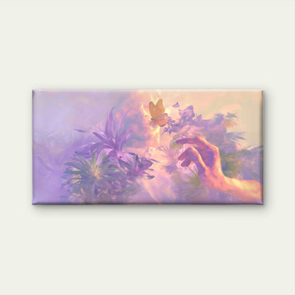 Abstract Hand Reaching Butterfl Wall Art Canvas Office Home Room Framed 120x60cm
