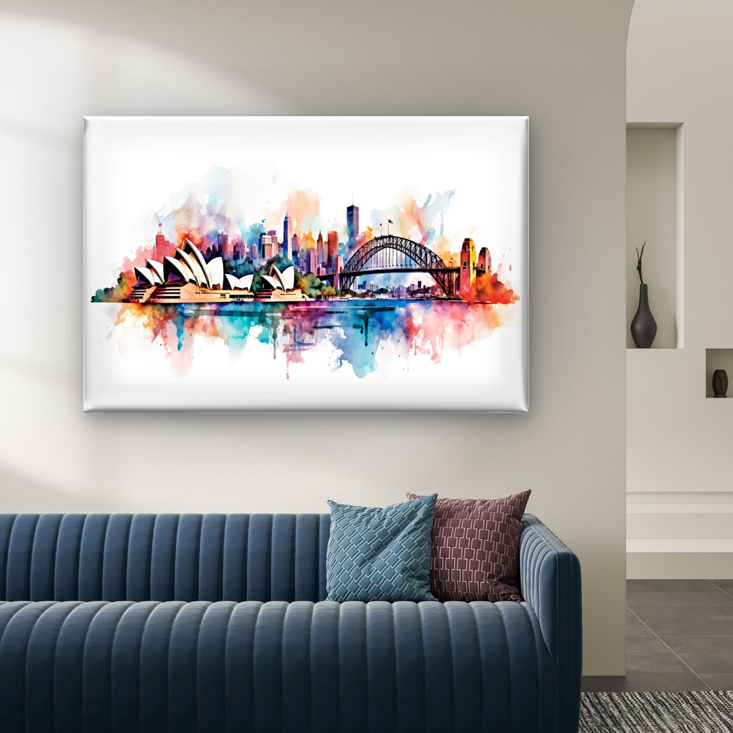 Sydney Opera House Harbour Bridge Wall Art Decor 100% Australian Made - Bella Home Decor