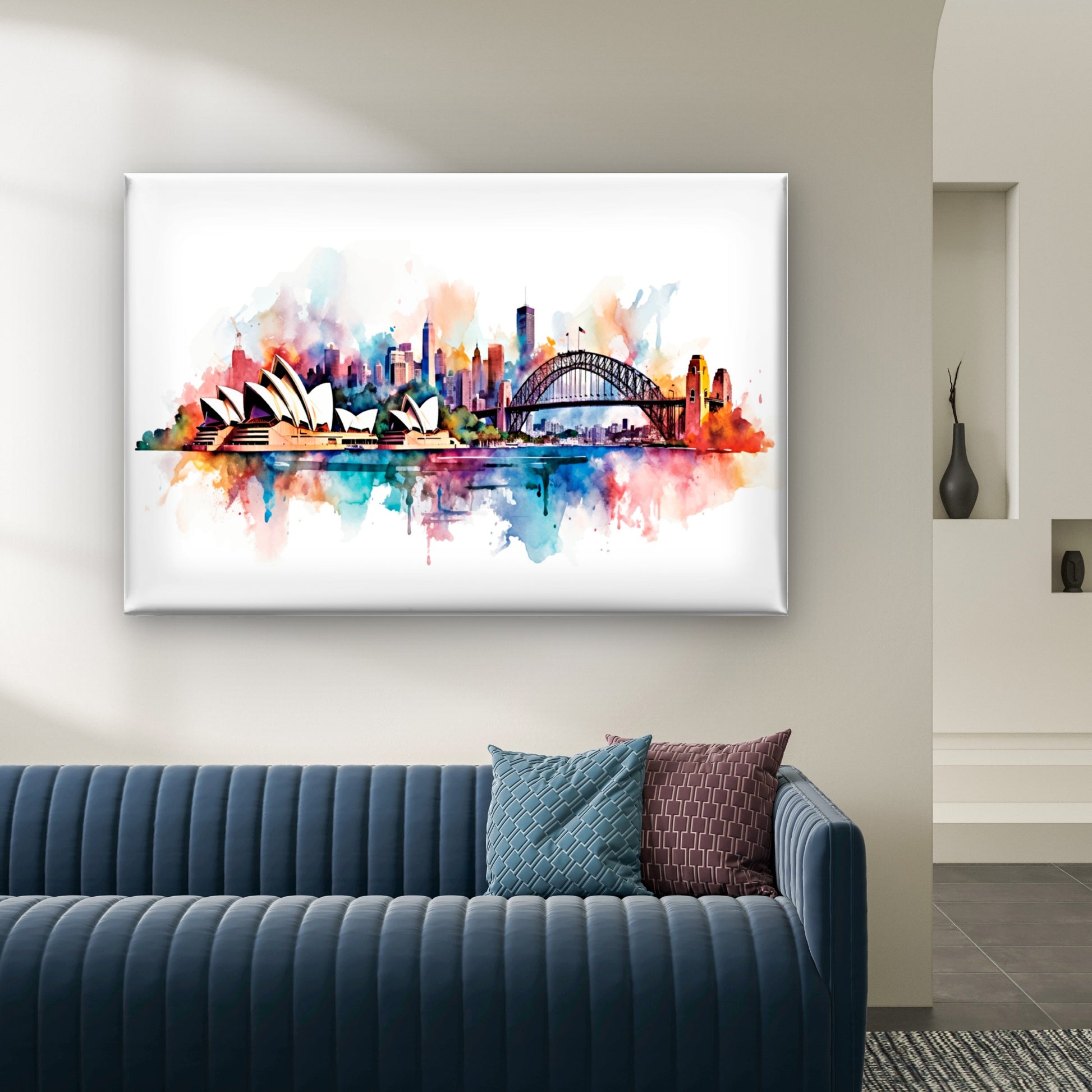 Sydney Opera House Harbour Bridge Wall Art Decor 100% Australian Made - Bella Home Decor