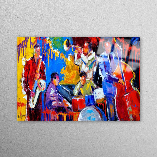 African Music Wall Art Acrylic Glass Print Tempered Glass Wall Art 100% Made in Australia Ready to Hang