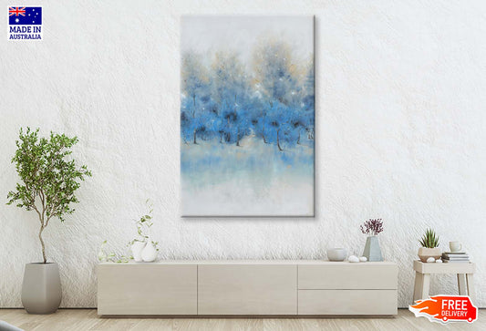 Blue, Watercolor, Modern Style Wall Art Limited Edition High Quality Print