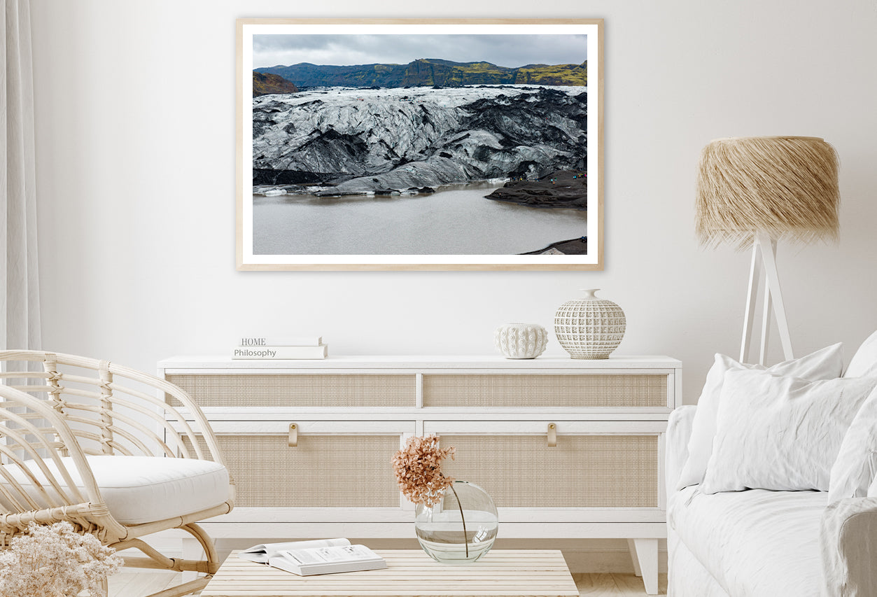 Glacier Melting Into a Lake Home Decor Premium Quality Poster Print Choose Your Sizes