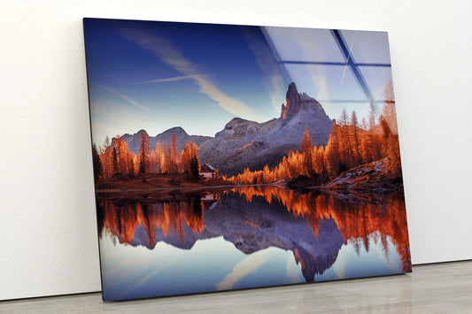 Forest Mountain & Lake UV Direct Aluminum Print Australian Made Quality