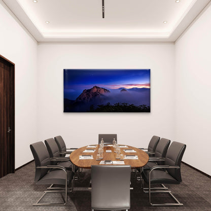 Bukhansan Mountains Sunrise Seoul Korea Wall Art Canvas Office Home Room Framed 120x60cm