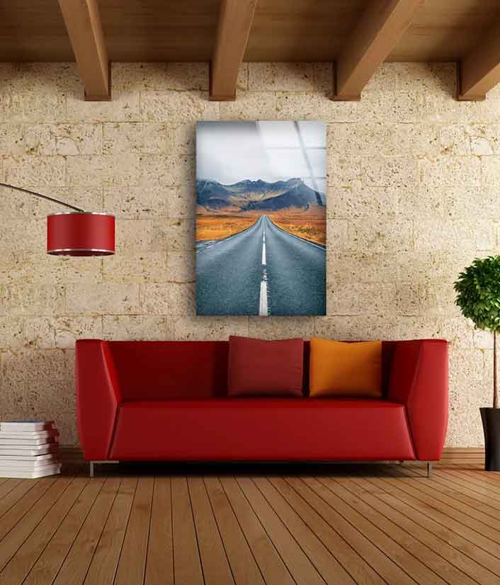 Road & Mountain Scenery UV Direct Aluminum Print Australian Made Quality