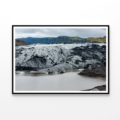 Glacier Melting Into a Lake Home Decor Premium Quality Poster Print Choose Your Sizes