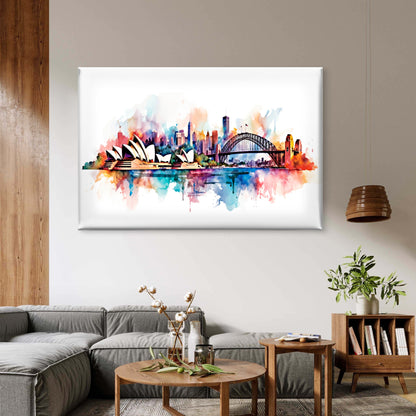 Sydney Opera House Harbour Bridge Wall Art Decor 100% Australian Made - Bella Home Decor