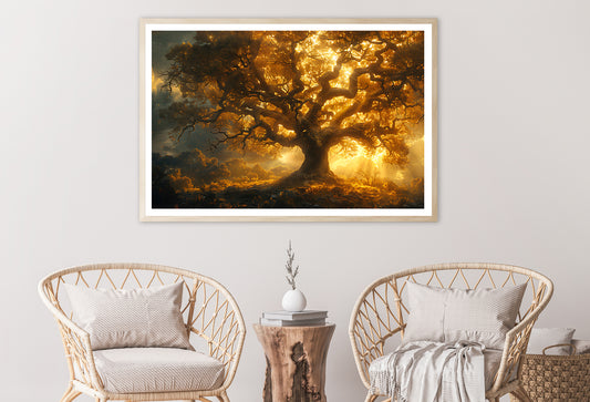 Sunset in the Forest View Home Decor Premium Quality Poster Print Choose Your Sizes