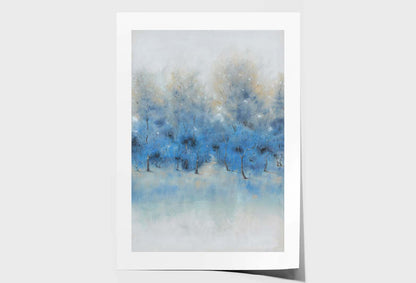 Blue, Watercolor, Modern Style Wall Art Limited Edition High Quality Print