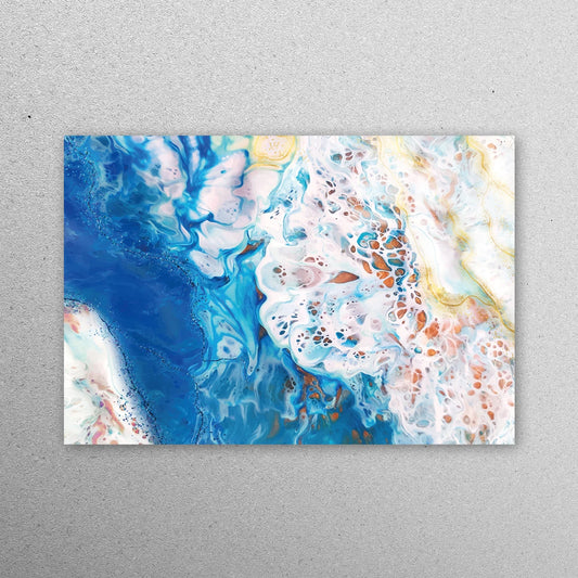 Alcohol Ink Marble Wall Art Acrylic Glass Print Tempered Glass Wall Art 100% Made in Australia Ready to Hang