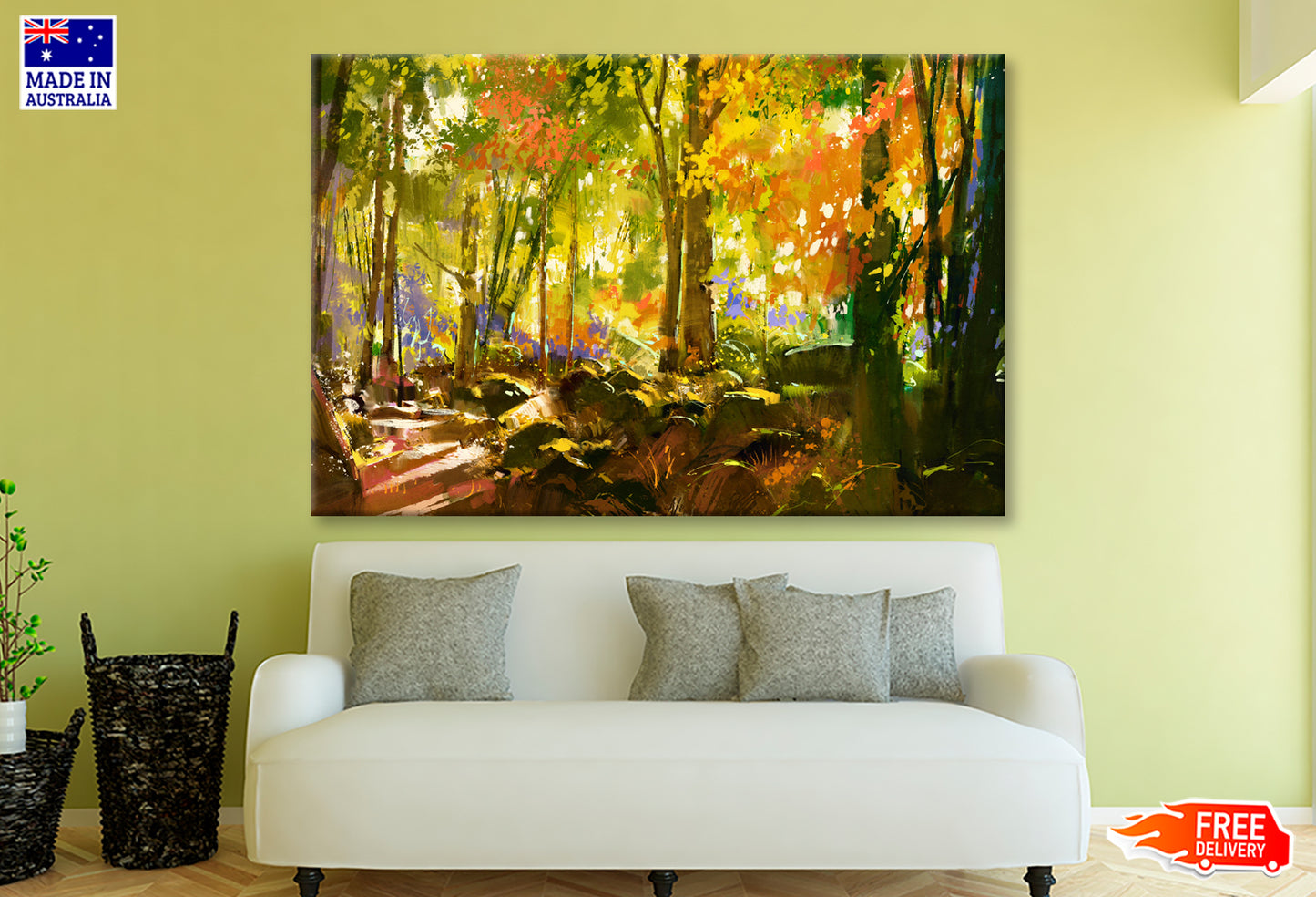 Bright Forest, Beautiful Nature In Spring Oil Painting Wall Art Limited Edition High Quality Print