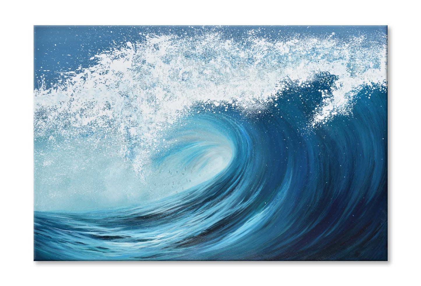 A Seaside, Waves, Painting Wall Art Limited Edition High Quality Print