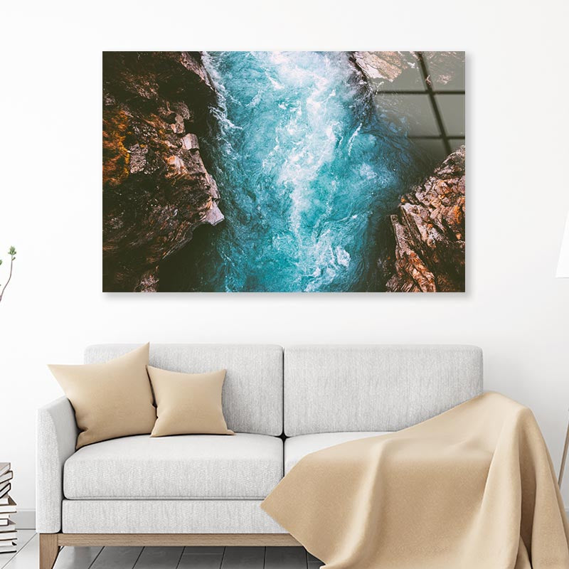 River Canyon Landscape in Sweden Acrylic Glass Print Tempered Glass Wall Art 100% Made in Australia Ready to Hang