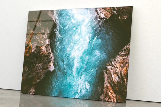 River Canyon Landscape in Sweden Acrylic Glass Print Tempered Glass Wall Art 100% Made in Australia Ready to Hang