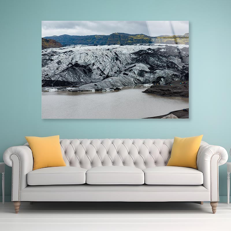 Glacier Melting Into a Lake Acrylic Glass Print Tempered Glass Wall Art 100% Made in Australia Ready to Hang