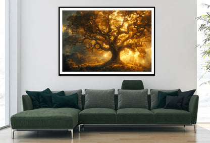 Sunset in the Forest View Home Decor Premium Quality Poster Print Choose Your Sizes