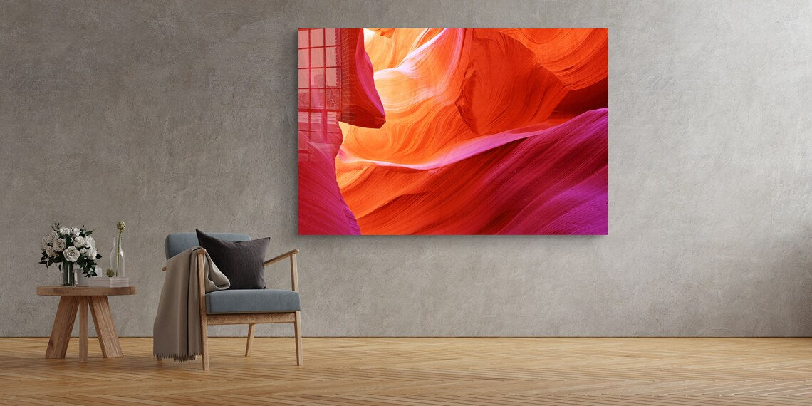 Antelope Canyon View UV Direct Aluminum Print Australian Made Quality