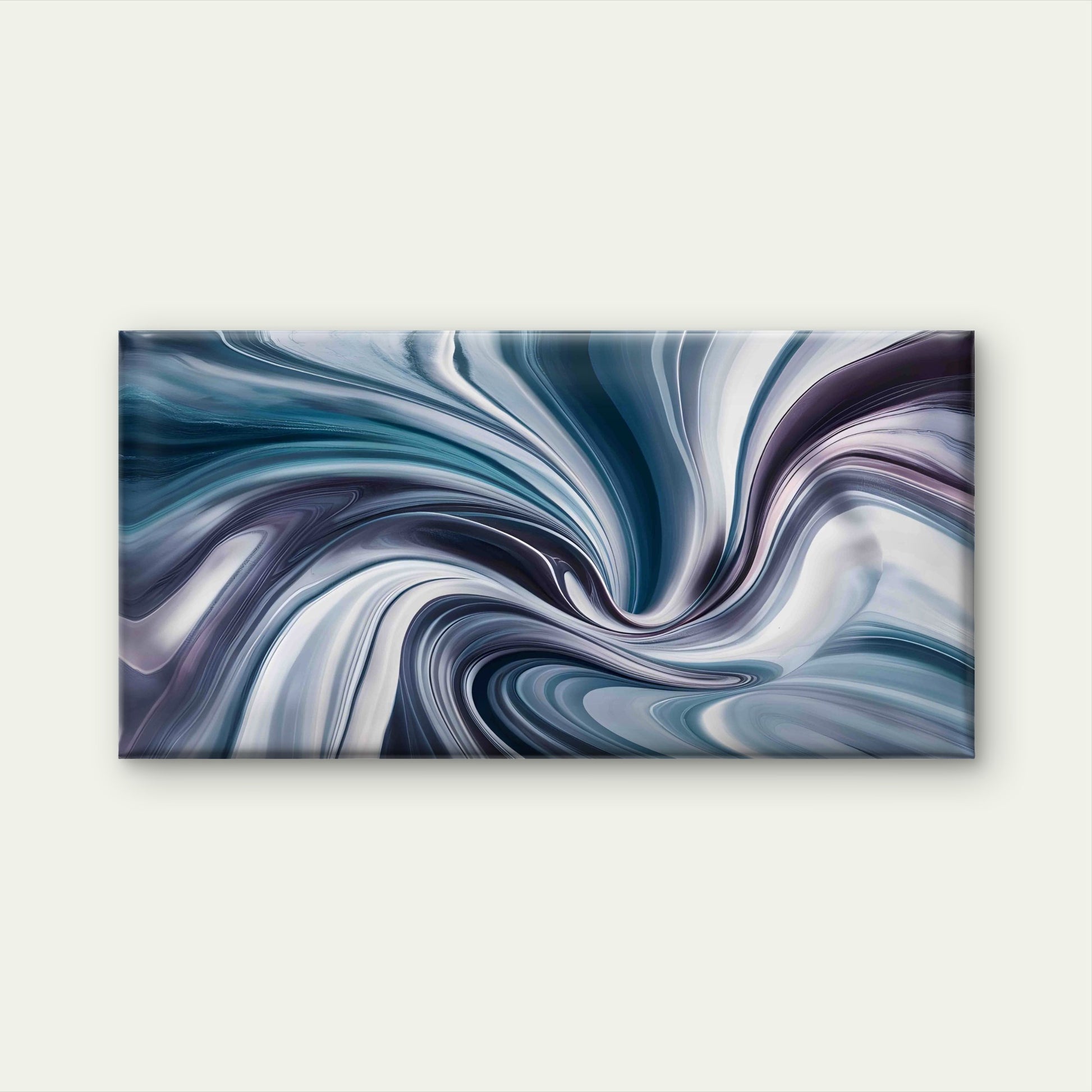 Blue White Abstract Background Wall Art Canvas Office Home Room Framed 120x60cm - Bella Home Decor