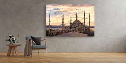 Blue Mosque Istanbul UV Direct Aluminum Print Australian Made Quality