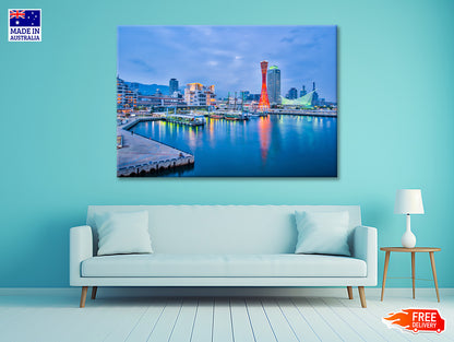 Port Of Kobe in Japan Print 100% Australian Made - Bella Home Decor